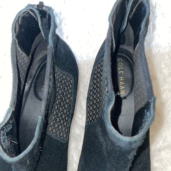 Cole haan Val perforated leather suede chelsea boots 7.5 - Picture 10 of 12